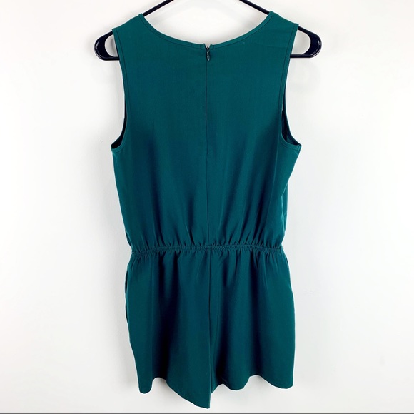 Forever 21 Womens Dark Green Romper with Pockets, Size Small - Picture 2 of 8